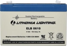 Lithonia Lighting ELB 0610 Emergency Replacement 3.70x5.95x2.00, Black 