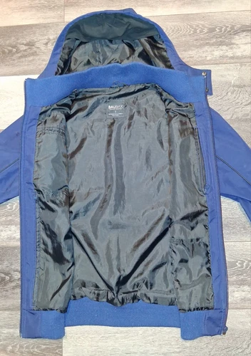 Baubax Travel Bomber Jacket Detachable Hood Utility Softshell Navy Mens Small image 3