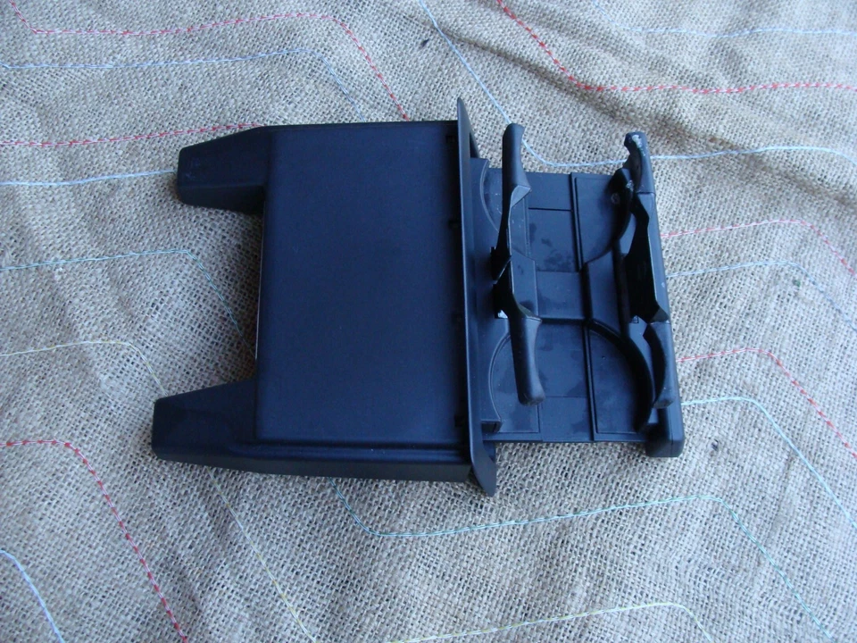 BMW E38 740il 750iL Asiento Trasero Doble Portavasos Negro XLNT ESTADO FUNCIONANDO 1 TOQUE Foto 2 de 4