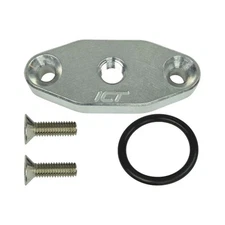 ICT Billet 551608; LS Turbo Oil Supply Port Adapter for Chevy LS