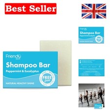 Handmade Peppermint & Eucalyptus Shampoo Bar 95g - , Plastic-Free Care