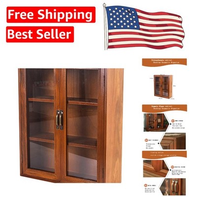 Compact Vintage Display Cabinet 14.5''x5.2'' for Medicine & Kitchen Essentials