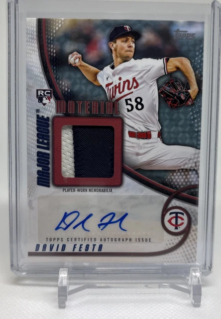 2025 Topps Update Baseball MMAU-DF David Festa RC 3/5 Patch Auto