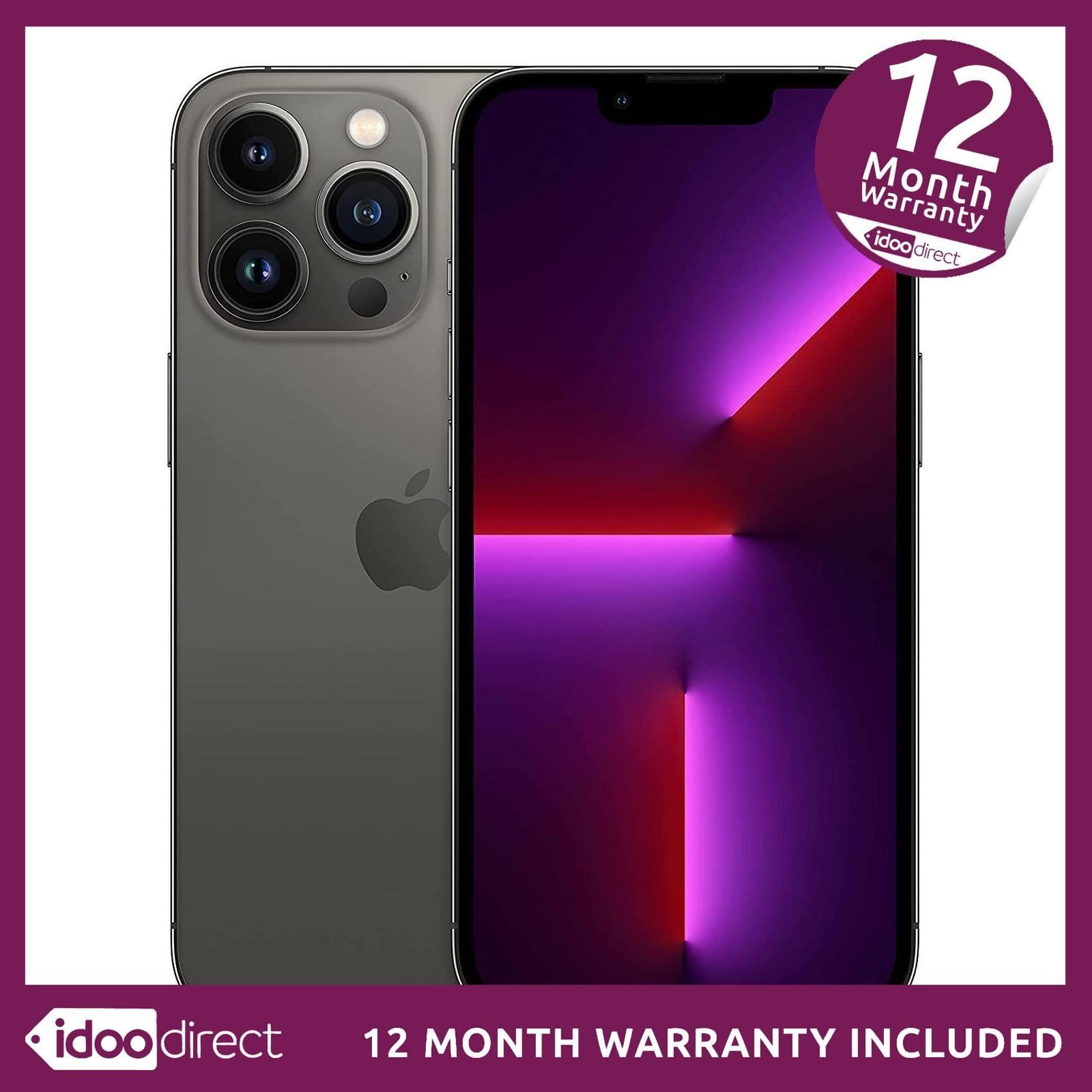 Apple iPhone 13 Pro A2638 128GB Smartphone Mobile Graphite Unlocked GRADE C>