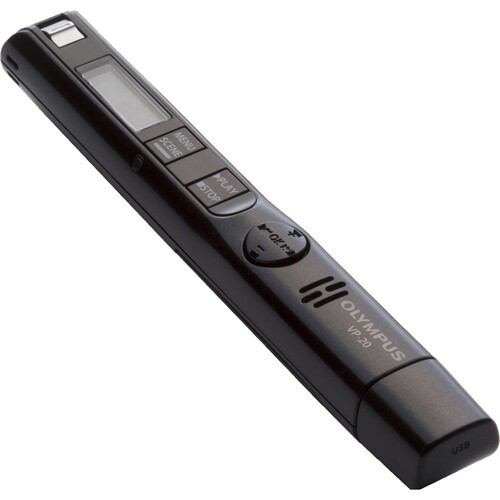 Reconditioned Olympus VP-20 Digital Voice Recorder with Built-In Speaker & USB-A