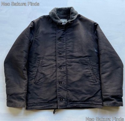 BUZZ RICKSON'S William Gibson N-1 Deck Jacket Size 36 Vintage CROWN Zip JAPAN