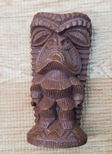 Coco Joe's Hawaii Lucky Tiki Hapa Wood Figure 4”