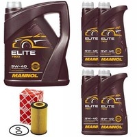 MotoröL Set Mannol 5W40 API SN / CH-4 9 Liter + ÖLfilter FüR Mercedes Vito Viano