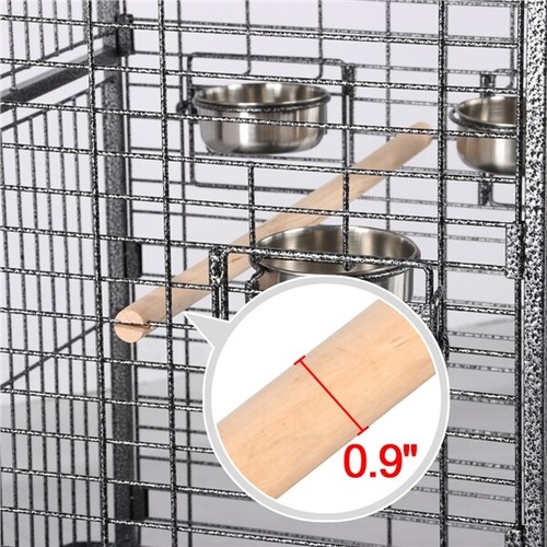 African Grey Cage Large Open Playtop Parrot Bird Cage for Cockatiels with Stand - Picture 7 of 12