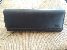 Fossil Sunglasses Eyeglasses Soft Case Brown Magnetic Closure