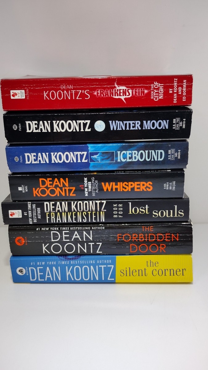 Lot of 7 Dean Koontz Paperback Frankenstein, Whispers, Forbidden