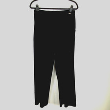 Vtg ST. JOHN Sport By Marie Gray Size P Black Velvet Velour Lounge Pants Small