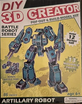 DIY 3D Creator Battle Robot Series Model Artillery Robot