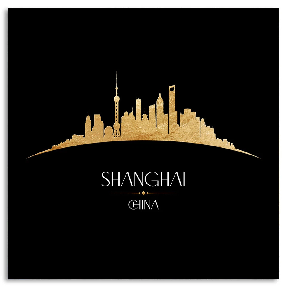 SHANGHAI ACRYLGLAS BILD CHINA WAND BILDER KUNST STADT DEKO BÜRO WOHNZIMMER - Bild 3 von 4