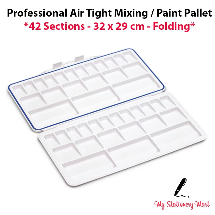 42 Well Paint Palette XL Mixing Pallet Mixing Palette Artists AIR TIGHT Folding