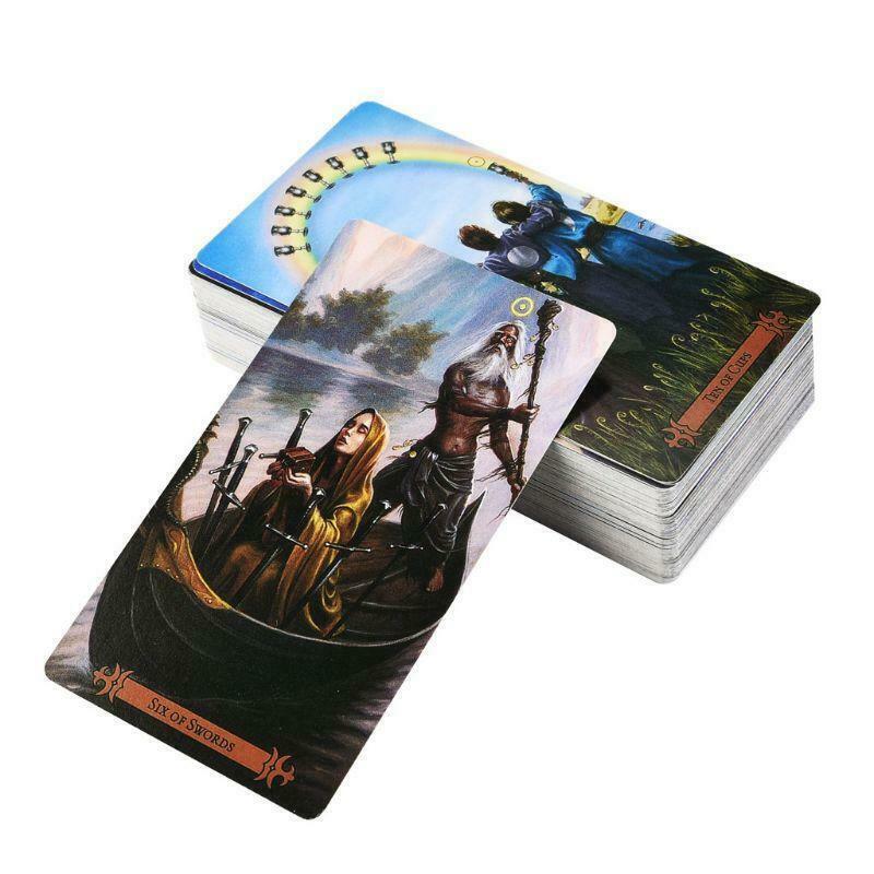 78pcs Modern Spellcaster's Tarot Full English Tarot Cards Deck