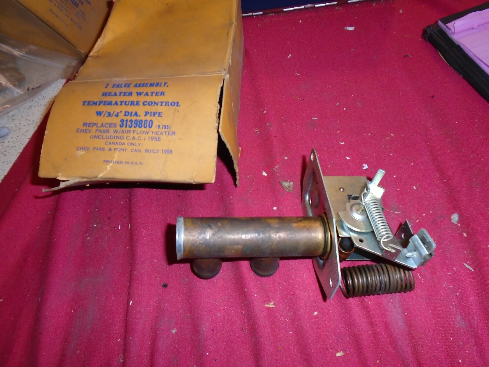 1957 Chevrolet 3138018 Heater Control Valve nos gm eBay