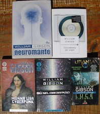 Lotto libri William Gibson fantascienza Neuromante Giù nel ciberspazio cyberpunk
