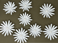 Umbra Delica Wanddeko 8Er Set Blumen Wand Deko 3D Wandtattoo Wandsticker