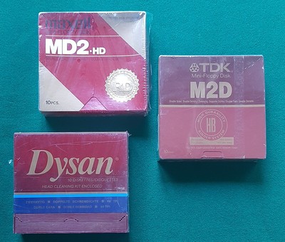 Floppy Disks 5.25'' Box of 10x MAXELL MD2-HD + DYSAN still NEW & SEALED!