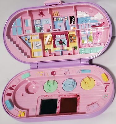 Polly Pocket Stampin School Playset Bluebird 1992 Vintage No Dolls or Desk Tops
