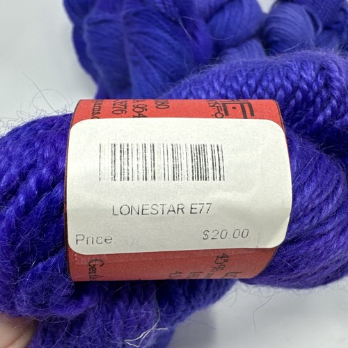 10 Skeins Alchemy Lone Star Yarn In Dream Purple Wool & Mohair 140 yds each - Picture 6 of 7