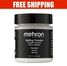 Mehron Makeup Setting Powder 1 oz  Neutral - Free Shipping