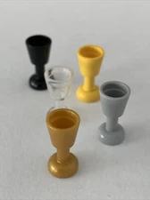Lego Parts 2343 (2pcs) Minifigure, Utensil Goblet Stemware Glass