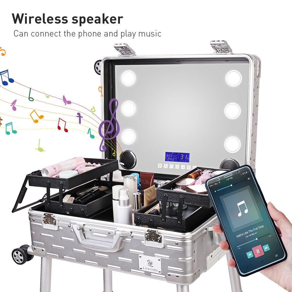 Makeup Case With Lights And Stand Saubhaya Makeup