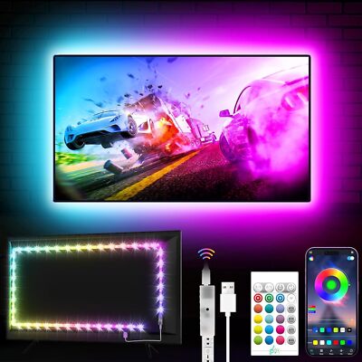 TV LED Backlight, 9.84ft Lights for 32''-43'' TV, Multicolor 