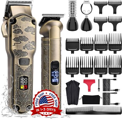 Maquina De Cortar Cabello Para Afeitar Recortadora Recortar Kit Pelo Corte NUEVO