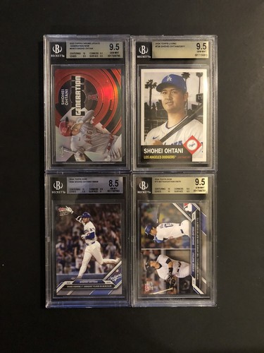 Shohei Ohtani Card Lot BGS 9.5 Topps Now Chrome Update Gem Mint Angels Dodgers