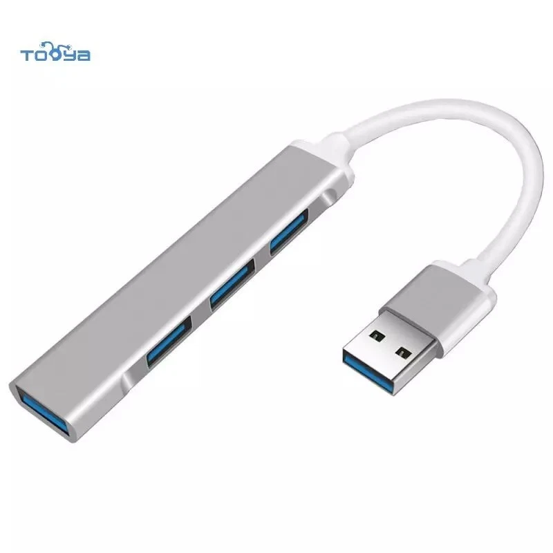 USB 3.0 Multi-port 4 Ports USB Hub Connector Adapter for Computer Keyboard Mouse