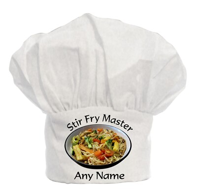PERSONALISIERTE Kochmütze Stir Fry Master, Weihnachten, Geburtstag Küche, Geschenk