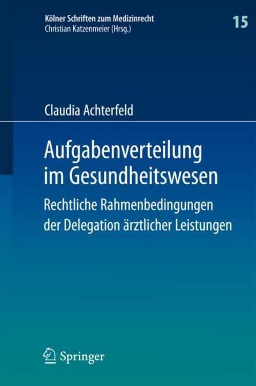 Aufgabenverteilung Gesundheitswesen Claudia Achterfeld