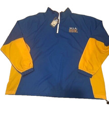 UCLA BRUINS NCAA Men's 1/4 Quarter Zip Pullover Track Jacket Pockets NWT-Size XL