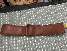 Vintage Claude Rap Paris Brown Leather Belt - By Claude Montana