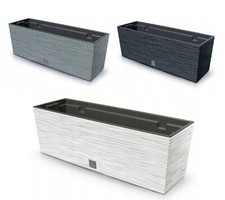 Flower Pot Insert 12L Balcony Box Planter Weatherproof Outdoor Indoor 2 in 1 UK