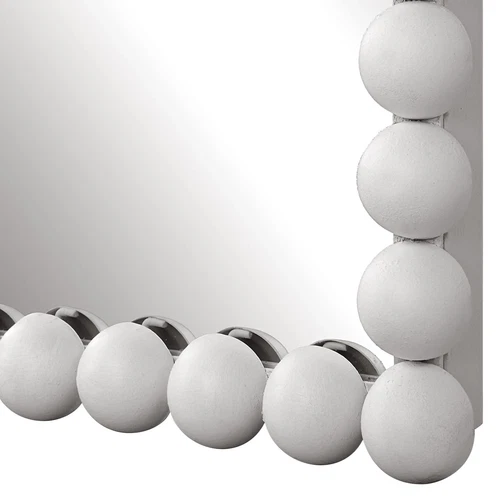 Serna White Tall Mirror - Picture 4 of 6