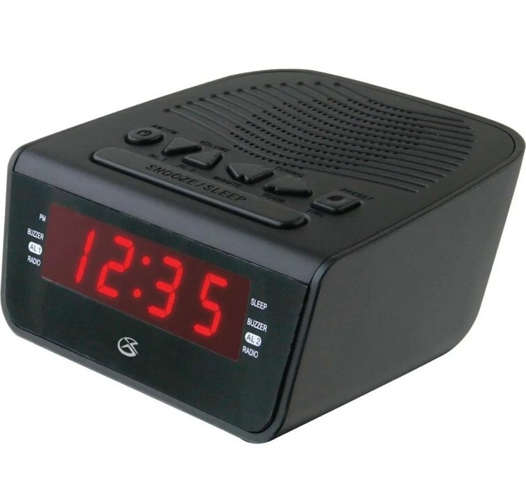 Radio Am/fm Dual Alarm With .6" Red Led Display Ac/dc