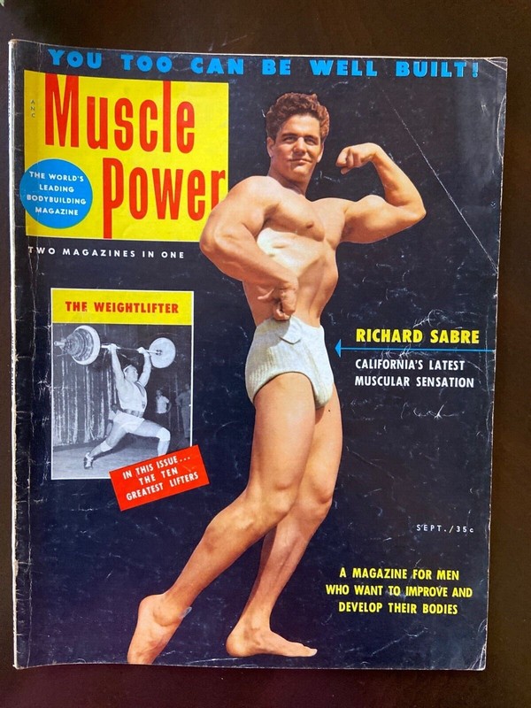 Muscle Power September 1954 Vol 17 No 8 Richard Sabre California Sensation 