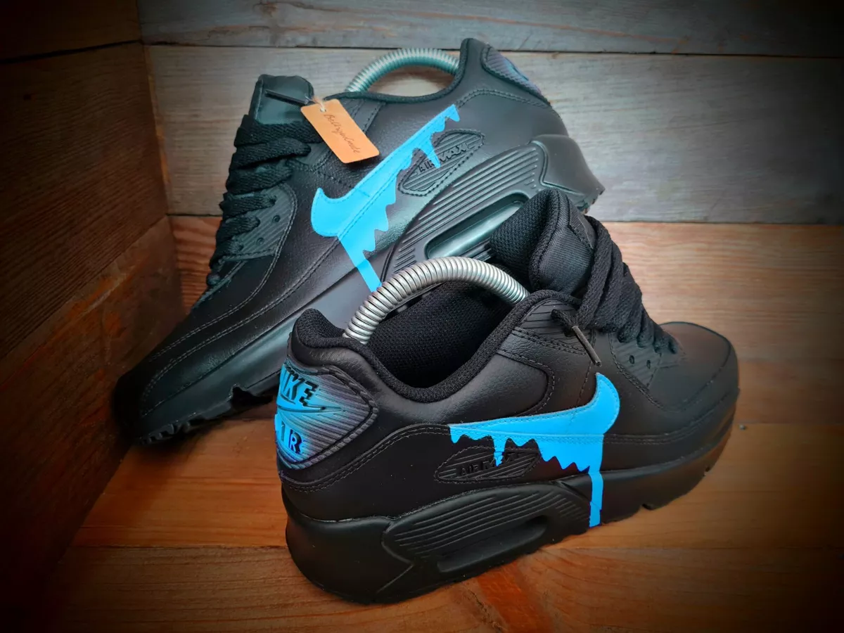 Nike air max 9 essential black and best sale blue
