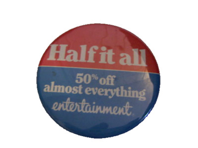 HALF IT ALL PICTURE BADGE 