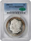 1883-CC Morgan Silver Dollar CAC Sticker PCGS MS64 DMPL Deep Mirror Proof Like