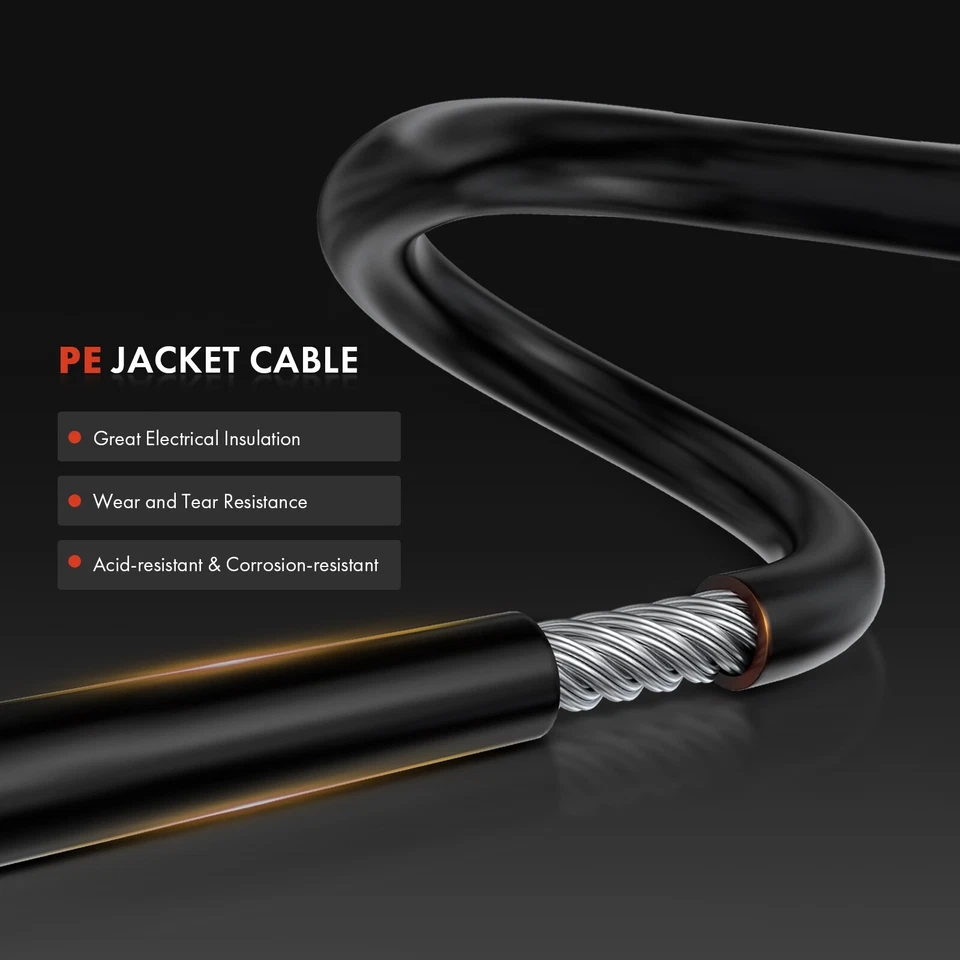 Cable velocímetro 12" para Toyota Corolla 1988 1989 1990-1993 Paseo 1992 1993 GAS Foto 4 de 4