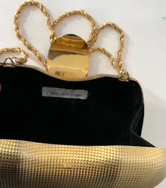 Cartera de metal vintage Saks Fifth Avenue hecha en Italia Foto 3 de 4