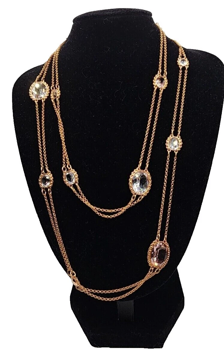 Chapado en Oro Rosa Acero inoxidable Swarovski Moda Collares y Colgantes