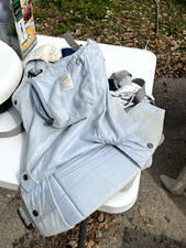 LILLEbaby Organic SIX-Position Baby  Child Carrier - Light Blue Complete 