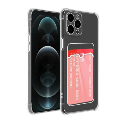 Hülle Für iPhone 12 Pro Max Stoßdämpfende Gel-Klarsichthülle Clear