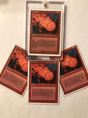 Fireball Playset X4 Playset 4th Edition Excellent/Near Mint (RG) 4RCARDS